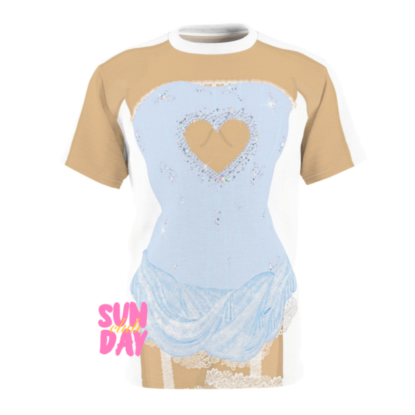 Blue Heart Cutout Dress Tee