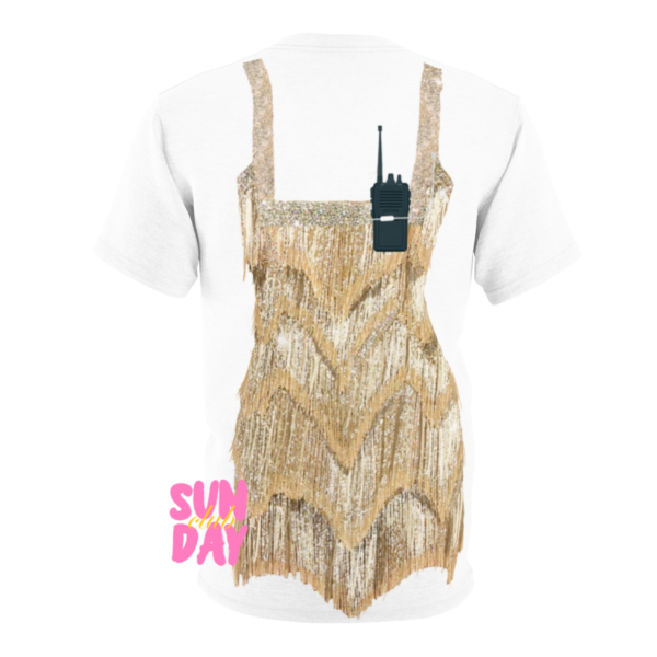 Gold Fringe Eras Dress Tee - Image 3