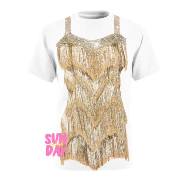 Gold Fringe Eras Dress Tee