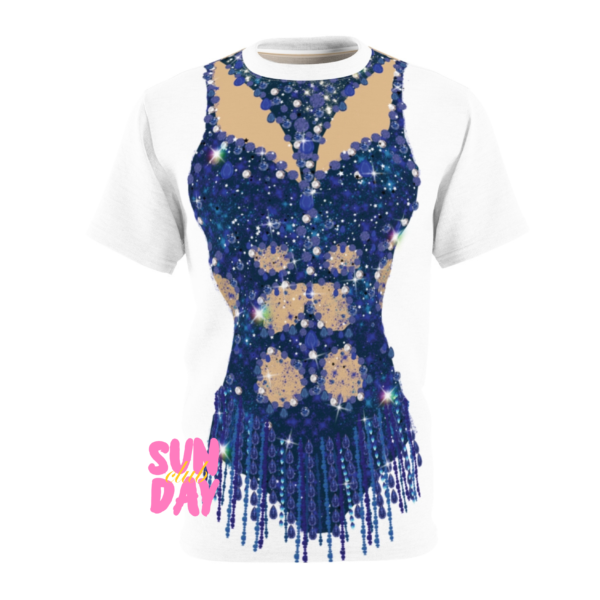 Blue Cutout Eras Bodysuit Tee - Image 5