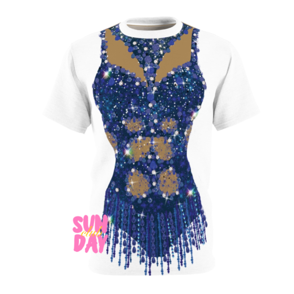 Blue Cutout Eras Bodysuit Tee - Image 4