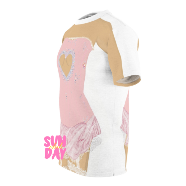 Pink Heart Cutout Dress Tee - Image 3