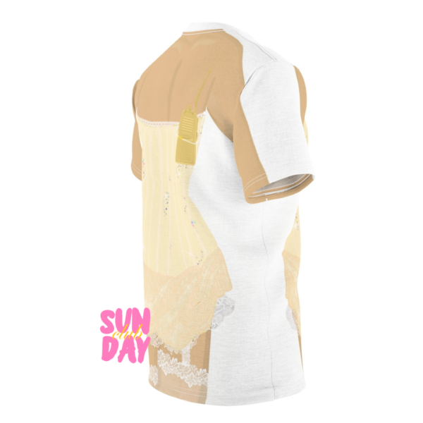 Yellow Heart Cutout Dress Tee - Image 4