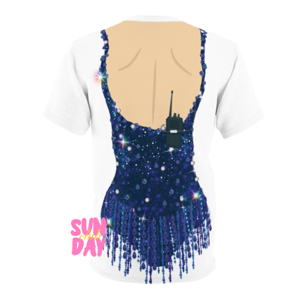 Blue Cutout Eras Bodysuit Tee - Image 3