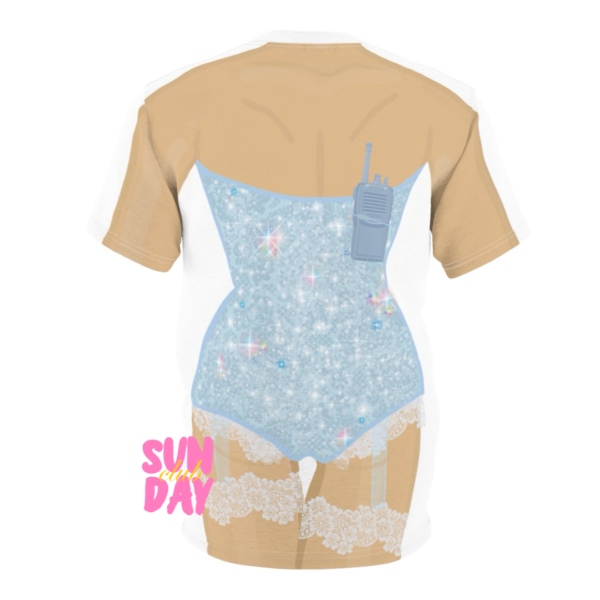 Blue Sparkle Bodysuit with Kiss Tee - Image 3