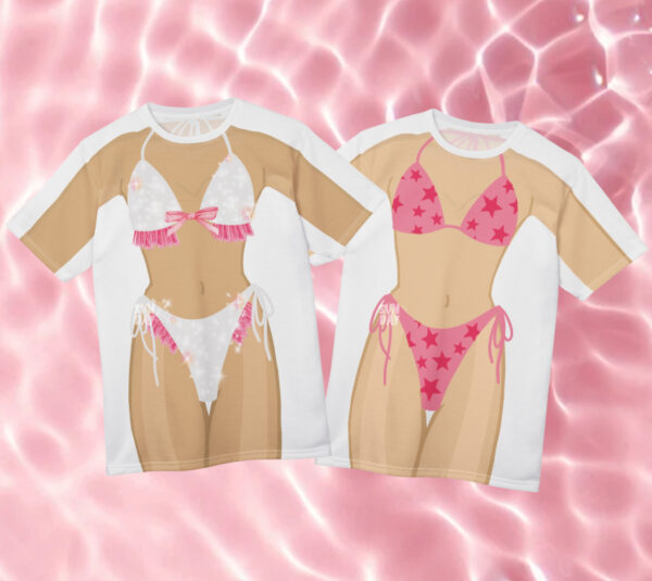 Lets Go Pink Bikini Shirt - Image 3