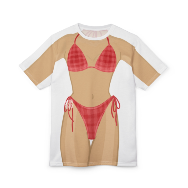 Red Gingham Bikini Shirt