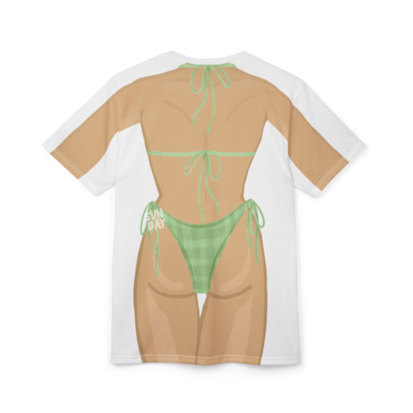 Green Gingham Bikini Shirt - Image 2