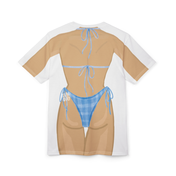 Blue Gingham Bikini Shirt - Image 2