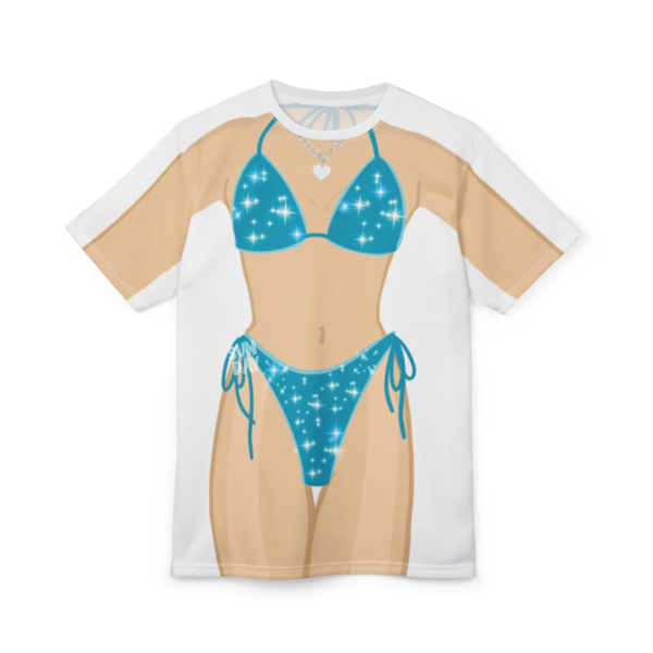 Blue Sparkle Bikini Shirt