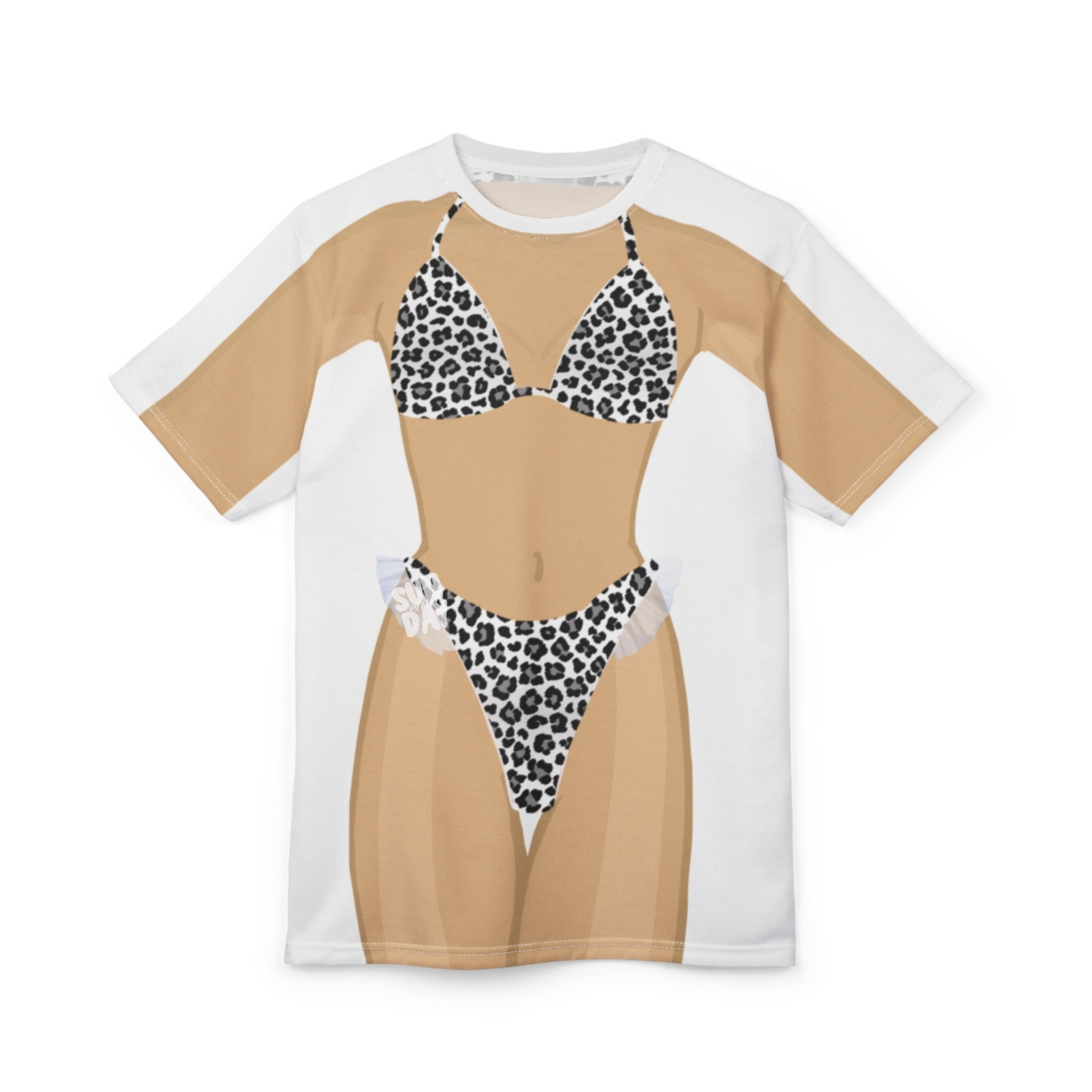 Bride Snow Leopard Bikini Shirt
